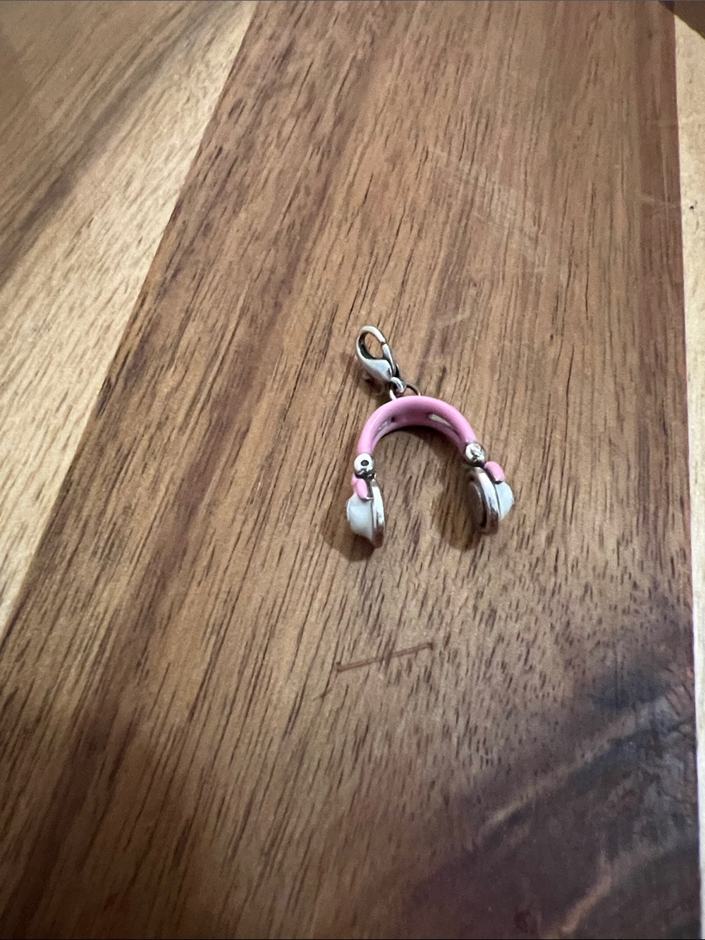 Brighton Pink and Silver Headphones Charm Bracelet Dangle